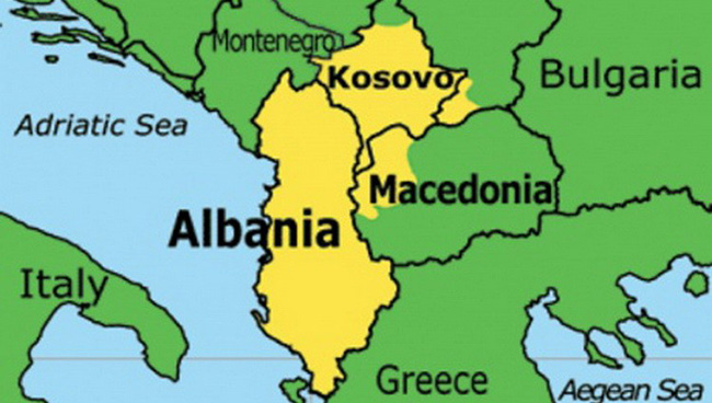 Карта албания тирана
